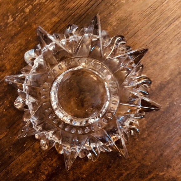 Meditation set starburst glass candle holder & Aloha Bay Abundance Energy pillar - Picture 7 of 10